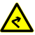 定制适用订制交通标志牌70三角慢字警示牌限速标牌道路反光标识牌铝板 T字交叉路口