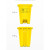 废弃物垃圾桶黄色用物利器盒脚踏式 100L特厚高端系列/灰色 质量可