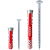宜家博阿克塞安装专用膨胀螺丝 膨胀管空心墙加气泡沫砖适用 Duopower6X30配盘头钉【50支】