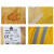 代尔塔407007连体雨衣PVC涂层带反光条 长款风衣式工作劳保 407005黄色 M