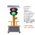太阳能红绿灯交通信号灯 可升降移动信号灯 学校十字路口临时红绿 3008A120型升降款