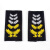 2011式保安肩牌肩章套牌配饰 物业小区保安服装配件标志全套定做 一黄软肩章10对