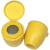 洗眼器自带防尘盖塑料ABS喷头冲眼头出水喷头适配洗眼器喷嘴 喷头(M14黄色增压)