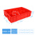 黄色塑料周转箱分格长方形零件箱收纳箱10格工具盒红色大号塑胶盒 黄色六格箱590x380x140mm
