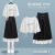 携尔曼（XIEERMAN）夏季新款盐系套装女学生韩版宽松印花短袖T恤+半身裙闺蜜装两件套 女孩T恤半身裙335# XS建议80以下