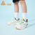 匹克（PEAK）轻弹童鞋儿童运动鞋大童跑步鞋夏季男童鞋子网面透气女童 米白 31码