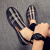 蔻罗娜（KOULUONA）品牌奢侈男鞋帆布鞋2024夏季新款男士韩版透气休闲格子布鞋懒人鞋 花色 38
