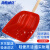 海斯迪克 塑料除雪铲 粮食铲胶铲推雪板 含柄耐磨塑料锹 大号红色 长46cm宽42cm HKQJ14