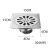 工厂车间不锈钢地漏DN100 150 160室外庭院花园大地漏深水封地漏 (瓜子纹)15*15自封地漏DN100-11