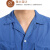 夏季短袖工作服套装 水洗棉男女长袖上衣透气薄款蓝色汽修劳保服 水洗棉：蓝色（短袖）上衣 18596A