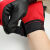 电工绝缘手套 防触电 220v 橡胶手套低压加厚工业 黑色 M