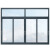 米伽罗铝合金推拉窗学校单位窗玻璃推拉窗工程窗阳台窗工厂厂房窗宿舍窗