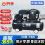 鸣固 空压机皮带机 380V工业型气泵皮带式空气压缩机高压喷漆泵 V-0.6/8(三相)4KW（整机四件套+F30钉枪）