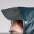 海斯迪克 HKZL-29 风衣式雨衣 带帽防风工矿服雨衣 加厚牛筋中长款成人雨衣 非一次性应急带帽雨披 XL