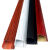 三角形铝合金线槽黑红白木纹色地板防踩墙阴角明装饰踢脚线板 纯白色 不带胶  一米长