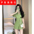 罗集（LUOJI）法式感女高端气质小个子连体衣套装夏 绿色连体裤 S 80-90斤