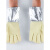 耐高温铝箔手套300-400度隔热热耐热烤箱烘培工业手套 五指铝箔手套 (右手-1只) 耐高温300度 均码