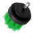 金诗洛 KSL1007 电钻刷子 电钻清洁地毯瓷砖水槽机械清洁塑料丝清洁毛刷 绿色3.5寸