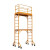马凳 快装式多功能移动脚手架折叠升降平台活动装修手脚架马凳JYH 2.8米带护栏(配不开口踏板)