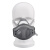 3M 1212防尘口罩面具套装 防雾霾防工业粉尘花粉打磨面具木工煤矿沙场面具 1212套装 