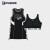 斐乐（FILA）潮品FUSION潮牌女子连衣裙两件套2023夏新款宽松运动背心裙 深黑-BK 155/76A/XS
