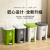 厨房脚踩垃圾桶脚踏大号家用商用大容量30升超大户外带盖高卫生桶 30L白桶绿盖 进口料送垃圾袋