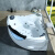 美克杰三角形扇形双人浴缸1.1/1.2/1.3/1.4/1.5/1.6米恒温冲浪按摩浴盆 五件套(不带玻璃) 1.1m