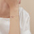 EMPHASIS艾斐诗Form「形」系列18K白红分色黄金啡钻石手链91351B 18厘米
