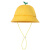 男女小学生儿童团体反光背心幼儿户外郊游安全马甲反光衣服可印字 绿顶小黄帽 L