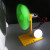 12CM涡轮大风叶直流微型风力发电机DIY科教教学迷你原理模型实验 F8(8mm)大灯珠白光灯款