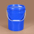 特厚工业级水桶塑料桶密封桶油漆桶油墨桶胶桶桶小桶大桶机油桶带盖带提手L升KG公斤 20L-黑色特厚（带盖）