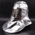 铝箔防火耐高温1000度隔热服防护面罩炼钢厂铝厂消防披肩帽隔热铝 热铝箔头套