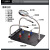 电路板焊接夹具手机维修焊台电烙铁焊锡辅助固定支架工具 带灯-节4鳄鱼夹 +4磁柱