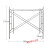 ABDT 镀锌脚手架活动梯形架移动建筑龙门脚手架1.7/1.9米工地 1.7米高1.6厚/型钢踏板