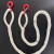 定制两头扣吊绳 带钩 起重吊带 美式吊钩 吊装绳 尼龙绳 可做一头 2T 2米 双钩