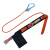 户外高空安全带防坠落安全绳单腰保险带电工爬杆带简易安全带 小钩升级款(绳长2米)