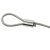 艾科堡 钢丝绳铝套6mm（10个装）8字双孔铝夹头钢丝绳卡扣 AKB-LT-09