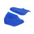 大杨769雨鞋套硅胶 蓝色 L大码 防滑加厚耐磨男女成人雨天防护鞋套 定制