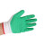 帮手仕工作手套BSS-K518 防滑耐磨 舒适纱线浸胶手套 白纱绿胶 12副/包