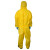 耐呗斯 化学连体防护服 防尘防液体喷溅隔离衣 双门襟单拉链 NBS4401T 2XL码 黄色1件