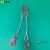 钢丝绳吊具起重吊具组合压制吊装钢丝绳吊钩吊具起重索具两腿四腿 3T2腿0.5m 细筋钩