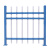 锌钢护栏 围栏栅栏户外家用隔离栏杆 厂区学校庭院镀锌围栏 【薄款】1.8米高三横梁一米价格