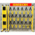 适用电力施工安全护栏玻璃钢绝缘移动伸缩围栏道路警示隔离栏栅栏围挡 加厚黑黄1.2米高*2.5米长