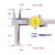 带表内沟槽游标卡尺9-150200-300不锈钢高精度卡尺高精度 带表内沟槽30300 0.02
