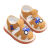 恳虎夏季学步鞋牛筋软底防滑婴儿鞋子1—2岁男女童包头凉鞋叫叫鞋 C-11粉色 16码内长11.5厘米