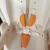 定制适用pouch婴儿童餐椅k05宝宝椅五点式安全带绑带plus固定扣非配件 白色安全带+橘色护肩护裆