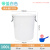 定制塑料水桶加厚大号带盖储水厨房发酵胶桶超大容量白桶蓄水大桶 100c白色带盖*+水勺