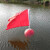警示浮球ABS塑料空心太阳能灯旗子航道警示双鱼牌赛道海上航标灯 球直径36cm-红旗款