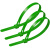 科密 尼龙扎带 活扣多功能理线带绑带 专业自锁式标签束线带 100条/包【绿色 7.5x150mm】