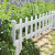 希万辉 栏杆护栏现货草坪护栏塑料pvc园艺花坛花园绿化围栏 小区护栏园林栅栏 天蓝色30cm高